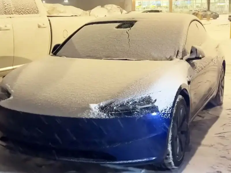 -37°C testinde Tesla Model 3’ün kabin ısı performansı ölçüldü