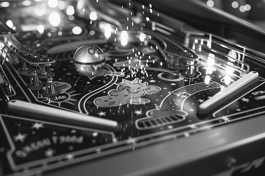 Playdate için stilize bir pinball deneyimi