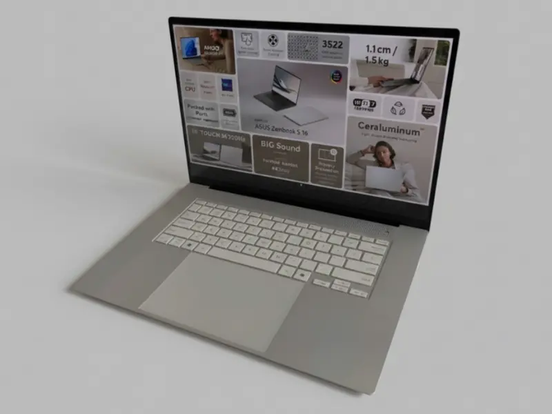 Macbook Air’e meydan okuyan Asus Zenbook A16 tanıtıldı