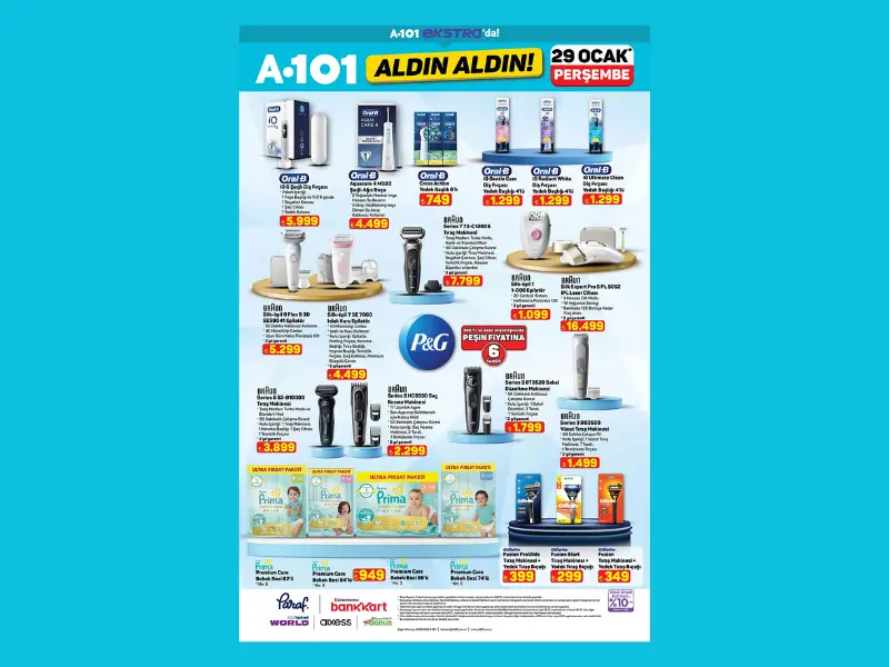 A101’de Oral-B diş fırçaları ve Braun epilasyon cihazları satışa çıkıyor