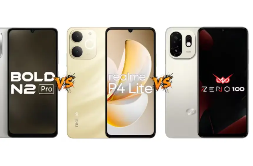 Lava Bold N2 Pro vs Realme P4 Lite 4G vs Itel Zeno 100