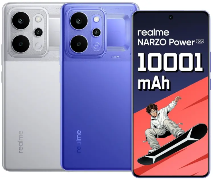 Realme Narzo Power 5G tanıtıldı: 10.001 mAh batarya ve Dimensity 7400 Ultra işlemci