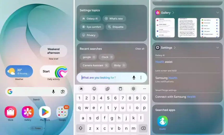 One UI 8.5 ile Finder artık ana ekranda: arama deneyimi daha erişilebilir hale geliyor