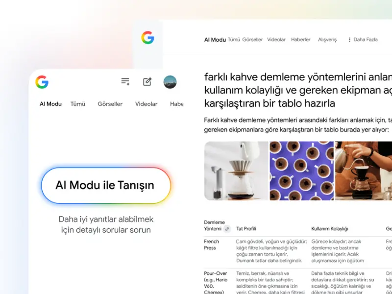 Google AI modu ve AI bakışı Türkiye’de kullanıma sunuldu