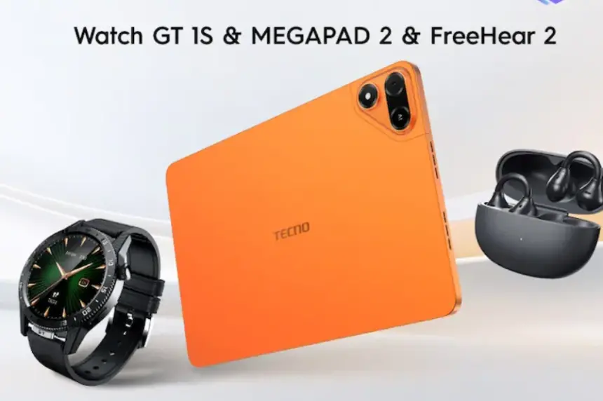 Tecno Megapad 2, Watch GT 1S ve FreeHear 2 tanıtıldı