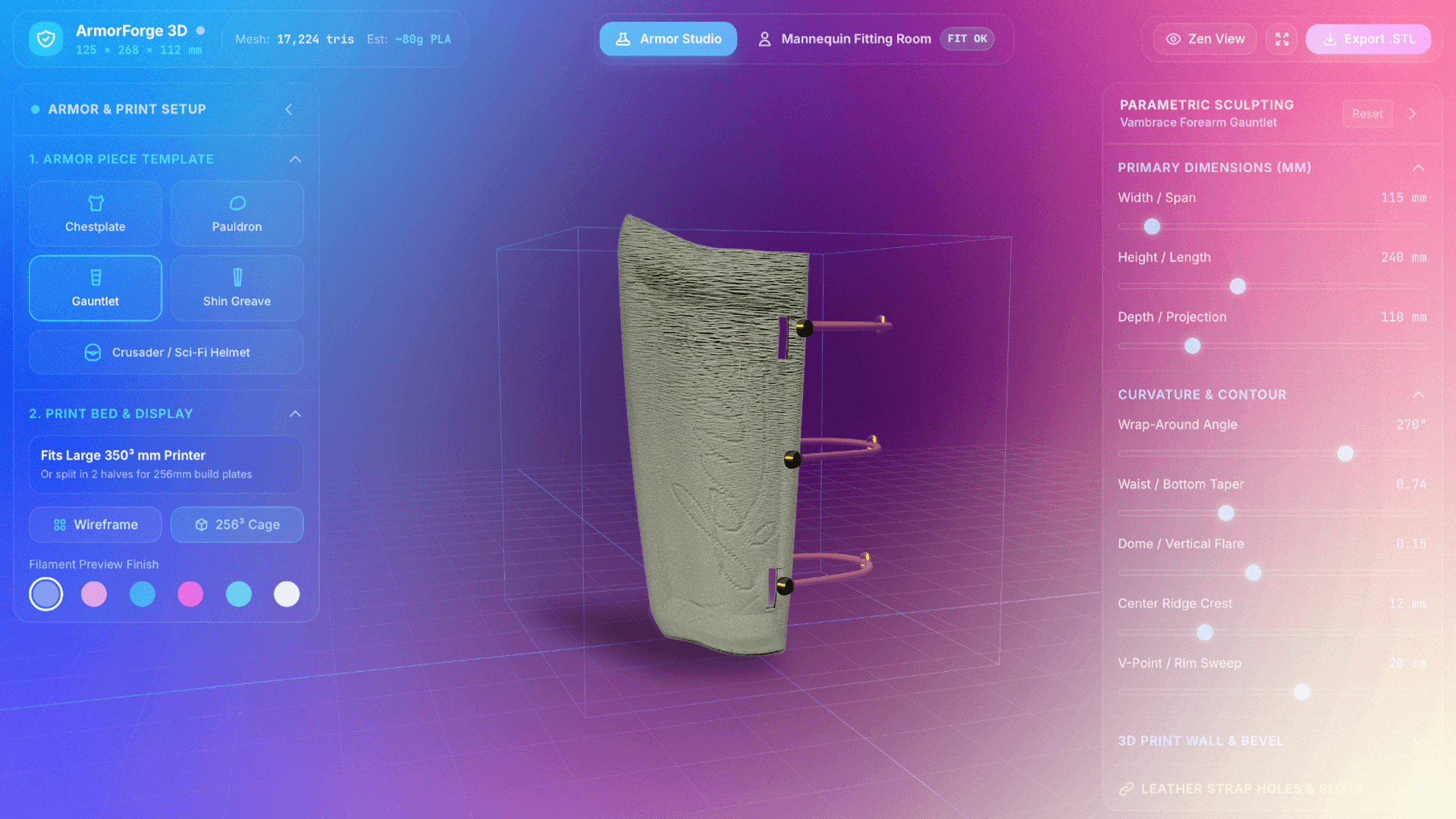 Yapay Zeka Komutundan 3D Baskı Zırha: 18 Saatlik Serüven