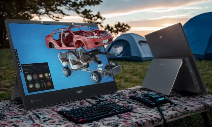 Acer'ın yeni taşınabilir OLED monitörü Computex 2025'te tanıtıldı
