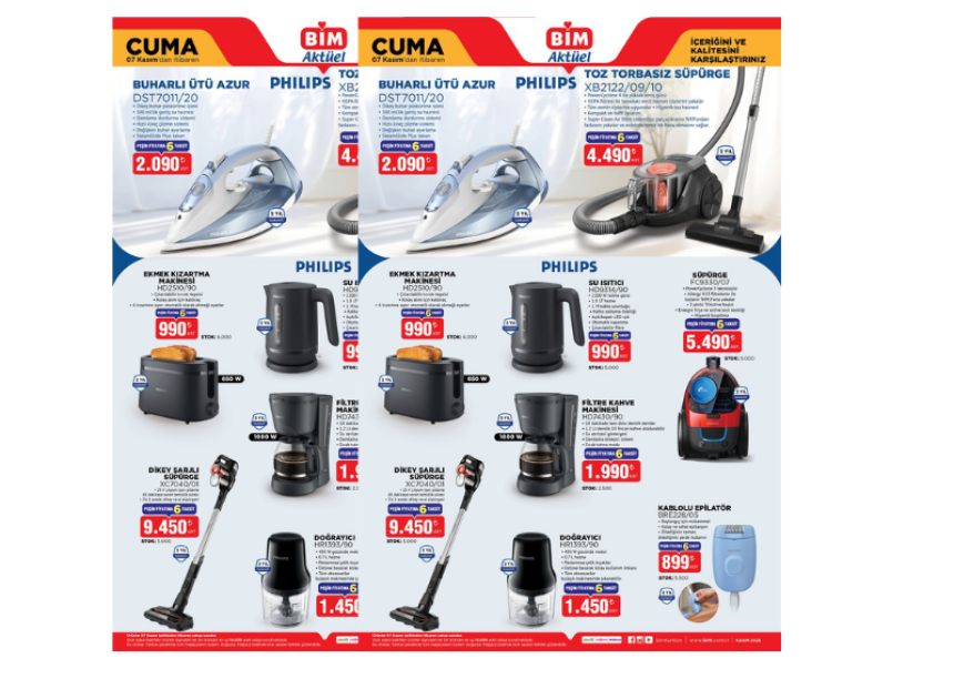 Bim marketler Philips ürünlerini satışa sunuyor