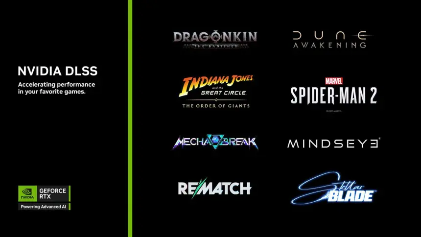 NVIDIA DLSS 4 desteği popüler oyunlara güç katıyor