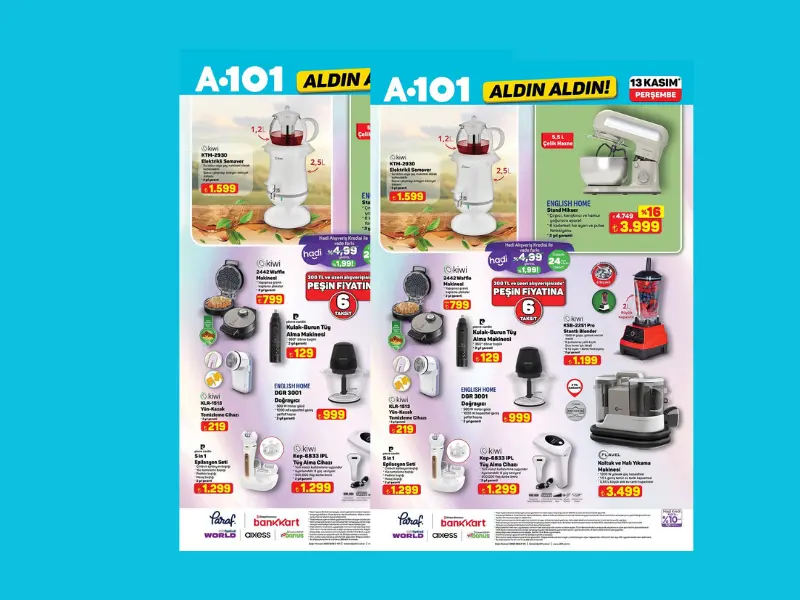A101 Kiwi English Home Pierre Cardin ürünleri satışa sunacak