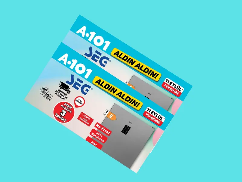A101 marketlerde Seg bulaşık makinesi ve buzdolabı satışta