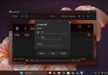 Windows 11’e GIF oluşturma özelliği geliyor: sonunda dedirten yenilik!