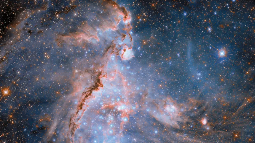 Hubble'ın Gözünden Uzayın Bebek Yıldızları: 50 Milyon Işık Yılı Uzaktaki Yıldız Doğumevi