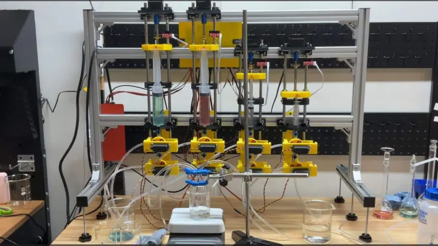 3D Yazıcıyla Üretilen Şırıngalı Laboratuvar Robotu Bilimsel Deneyimleri Kolaylaştırıyor
