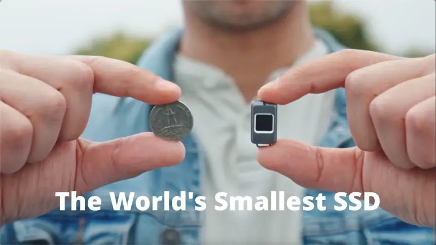Twopan Nano SSD, Parmak İzi Okuyuculu Ultra Güvenli Mini Depolama Cihazı