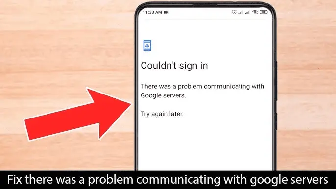 Google Sunucularıyla İletişim Kurulurken Bir Sorun Oluştu