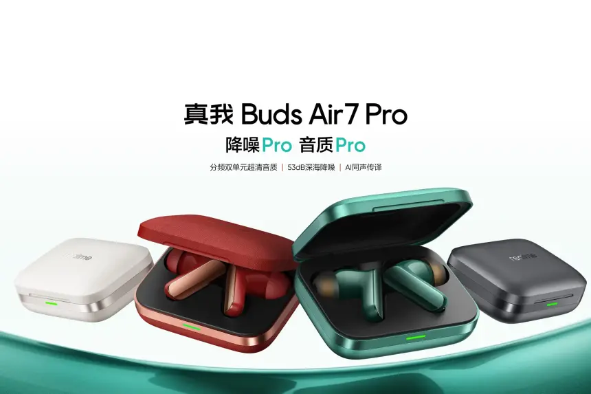 realme Buds Air 7 Pro AI Özellikleri ve 48 Saatlik Pil Ömrüyle Tanıtıldı