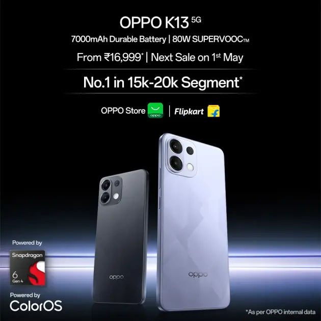 OPPO K13 5G İlk Gününde Segmentinin En Çok Satan Akıllı Telefonu Oldu