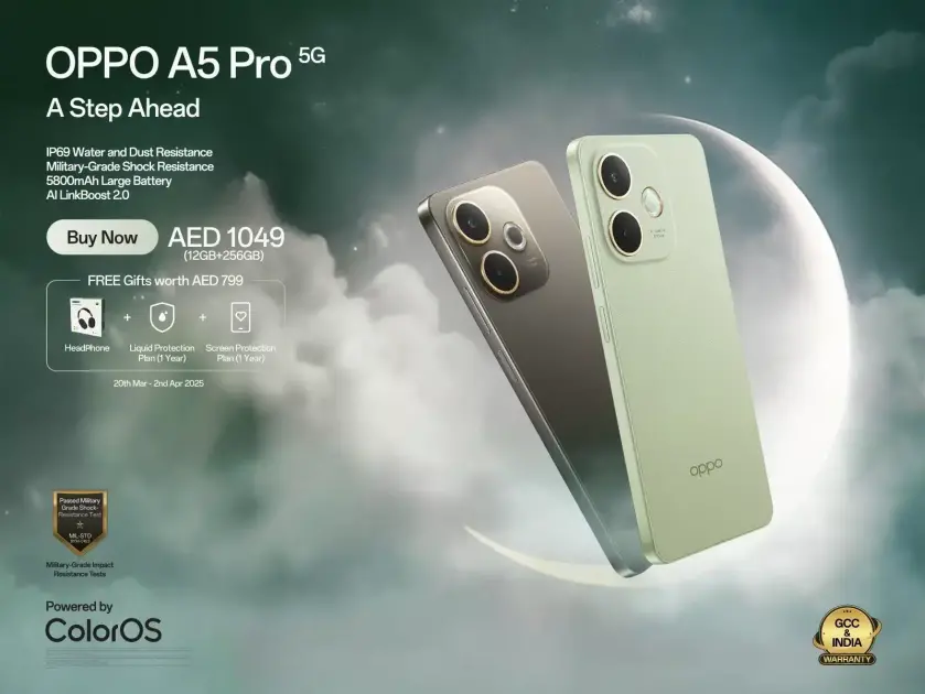 OPPO A5 Pro 5G Lansman Tarihi Açıklandı: Büyük Batarya ve Suya Dayanıklılık ile Geliyor